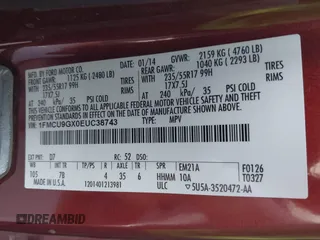 2014 Ford Escape SE with VIN 1FMCU9GX0EUC38743, listed as a IAAI auction lot 42258938 with 223,658 mi miles and . Bid and sale history available at DreamBid. Image 9.