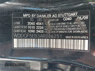 2010 Mercedes-Benz C-Class C 300 Sport with VIN WDDGF5EB3AR086251, listed as a IAAI auction lot 41814225 with 182,114 mi miles. Bid and sale history available at carsss.com. Image 9.