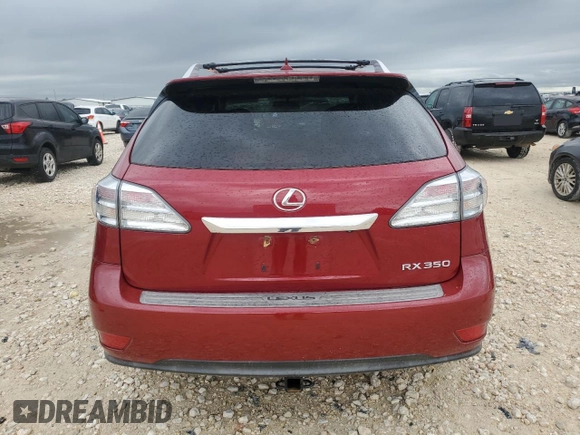 2011 Lexus RX 350 with VIN 2T2ZK1BA2BC061870, listed as a Copart auction lot 55673995 with 82,418 mi miles and Salvage title. Bid and sale history available at DreamBid. Image 6.