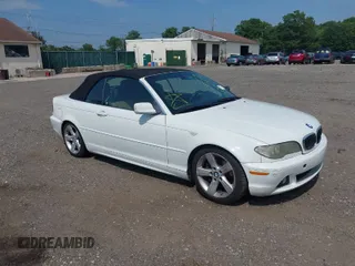 2006 BMW 3 Series 325Ci with VIN WBABW33436PX84629, listed as a IAAI auction lot 39878279 with 999,999 mi miles. Bid and sale history available at carsss.com. Image 1.
