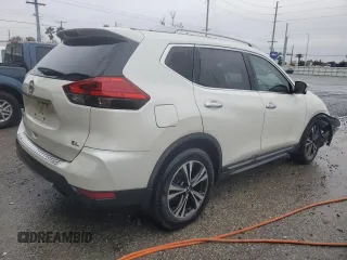 2017 Nissan Rogue SL with VIN JN8AT2MTXHW398715, listed as a Copart auction lot 42044975 with 134,262 mi miles and Salvage Title. Bid and sale history available at DreamBid. Image 3.