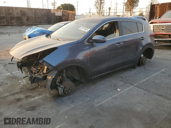 2019 Kia Sportage LX with VIN KNDPM3AC7K7595663, listed as a Copart auction lot 87971845 with Not Provided miles and Salvage Title. Bid and sale history available at carsss.com. Image 1.