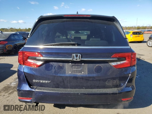 2023 Honda Odyssey EX-L with VIN 5FNRL6H65PB034599, listed as a Copart auction lot 44299035 with 22,817 mi miles and Salvage Title. Bid and sale history available at carsss.com. Image 6.