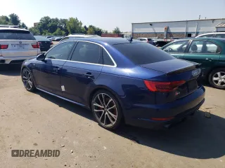 2018 Audi S4 Premium Plus with VIN WAUB4AF41JA004239, listed as a Copart auction lot 68134044 with 114,230 mi miles and Salvage Title. Bid and sale history available at carsss.com. Image 2.
