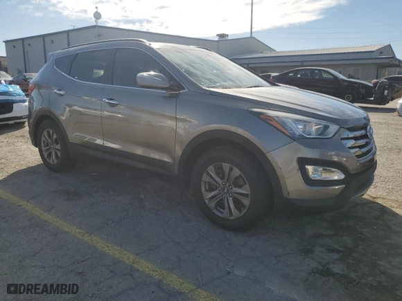 2015 Hyundai Santa Fe Sport with VIN 5XYZU3LBXFG266168, listed as a Copart auction lot 46942805 with 58,275 mi miles and Salvage Title. Bid and sale history available at carsss.com. Image 4.