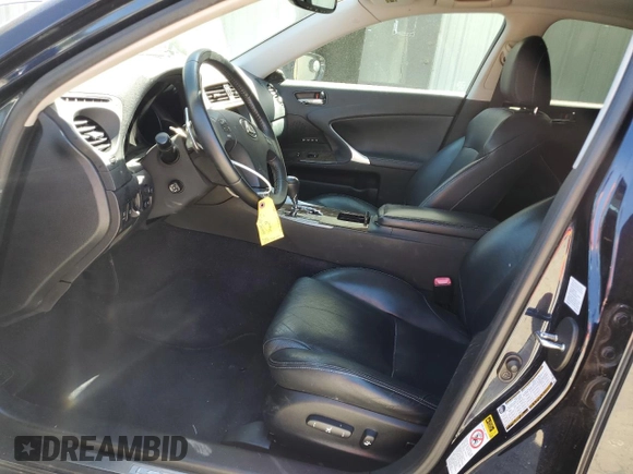 2010 Lexus IS 250 with VIN JTHCF5C25A5038073, listed as a Copart auction lot 54848695 with 180,133 mi miles and Salvage title. Bid and sale history available at DreamBid. Image 7.