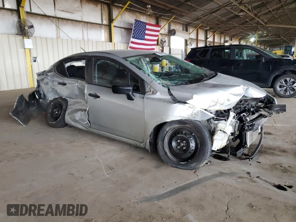 2020 Nissan Versa S with VIN 3N1CN8DVXLL905598, listed as a Copart auction lot 45409355 with 81,744 mi miles and Salvage Title. Bid and sale history available at DreamBid. Image 4.