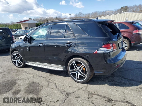 2018 Mercedes-Benz GLE 43 AMG with VIN 4JGDA6EB4JB105461, listed as a Copart auction lot 50608075 with 103,309 mi miles and Salvage title. Bid and sale history available at DreamBid. Image 2.
