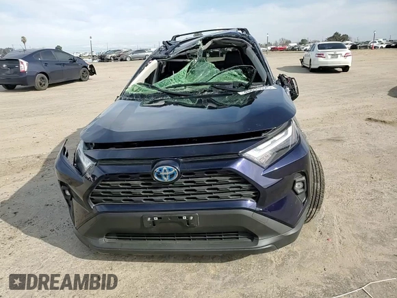 2024 Toyota RAV4 Hybrid XLE Premium with VIN JTMB6RFV4RD145174, listed as a Copart auction lot 48618325 with 6,652 mi miles and Salvage Title. Bid and sale history available at carsss.com. Image 11.