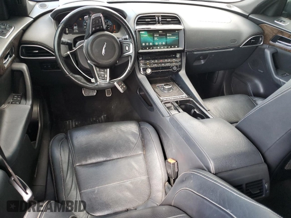 2018 Jaguar F-Pace S with VIN SADCM2FV5JA288307, listed as a Copart auction lot 63465915 with 76,619 mi miles and Salvage title. Bid and sale history available at DreamBid. Image 8.