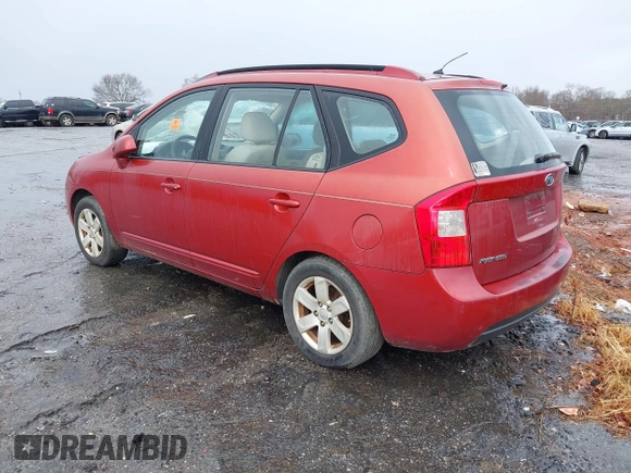 2007 Kia Rondo LX Base with VIN KNAFG525077087912, listed as a IAAI auction lot 41032154 with 109,141 mi miles. Bid and sale history available at carsss.com. Image 3.