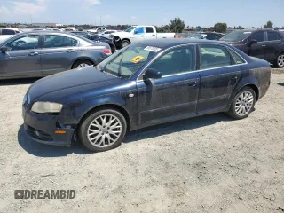 2008 Audi A4 2.0T z VIN WAUDF78E88A166553, wystawiony jako Copart lot #59970205 z przebiegiem 181 319 mil mil oraz Czysty tytuł • Clean title. Historia ofert i sprzedaży dostępna na DreamBid. Obrazek 1.