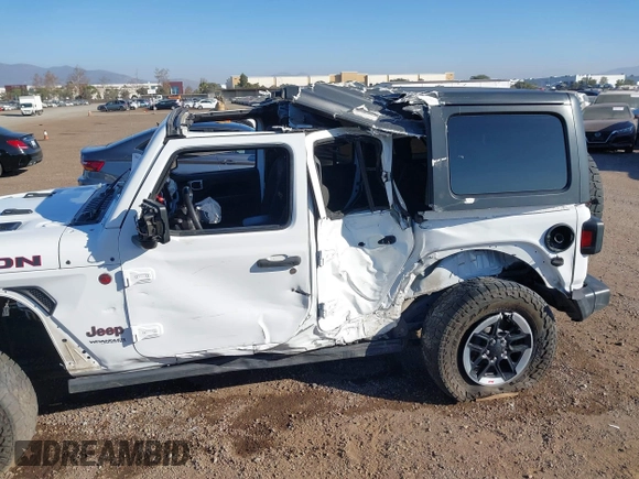2019 Jeep Wrangler Unlimited Rubicon with VIN 1C4HJXFN7KW505383, listed as a IAAI auction lot 41220907 with 53,578 mi miles and . Bid and sale history available at DreamBid. Image 6.