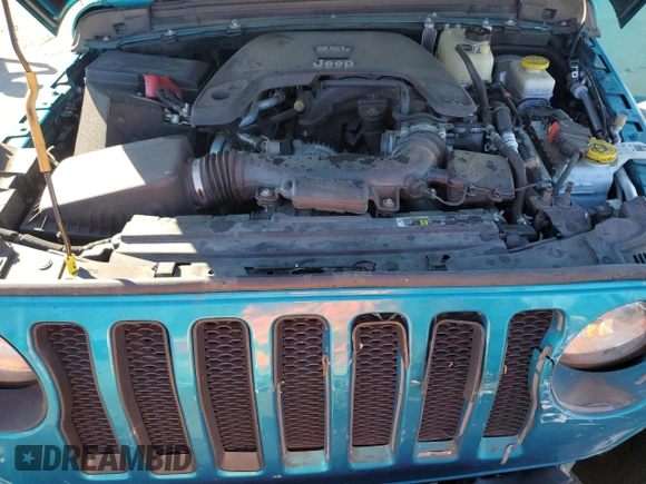 2020 Jeep Wrangler Sport with VIN 1C4GJXAG4LW178754, listed as a Copart auction lot 77232714 with 108,955 mi miles and Salvage title. Bid and sale history available at DreamBid. Image 13.