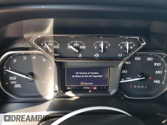 2022 GMC Sierra 1500 z VIN 1GTV9CET4NZ197774, wystawiony jako Copart lot #65208824 z przebiegiem 39 950 mil mil oraz Szkoda całkowita • Salvage title. Historia ofert i sprzedaży dostępna na DreamBid. Obrazek 9.