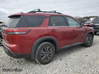 2023 Nissan Pathfinder SV with VIN 5N1DR3BA9PC231305, listed as a Copart auction lot 85828004 with 49,228 mi miles and Salvage Title. Bid and sale history available at carsss.com. Image 3.