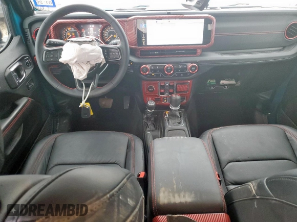2024 Jeep Wrangler Rubicon X with VIN 1C4RJXFG1RW180410, listed as a Copart auction lot 58039785 with 3,381 mi miles and Salvage title. Bid and sale history available at DreamBid. Image 8.
