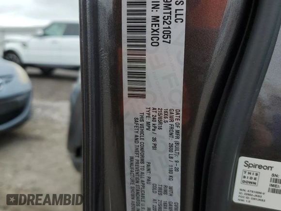 2021 Jeep Compass Sport z VIN 3C4NJDAB9MT521057, wystawiony jako Copart lot #58855775 z przebiegiem 37 135 mil mil oraz Szkoda całkowita • Salvage title. Historia ofert i sprzedaży dostępna na DreamBid. Obrazek 13.