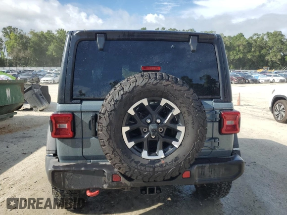 2025 Jeep Wrangler Rubicon with VIN 1C4PJXFN1SW526516, listed as a Copart auction lot 63259095 with 16,677 mi miles and Clean title. Bid and sale history available at DreamBid. Image 6.