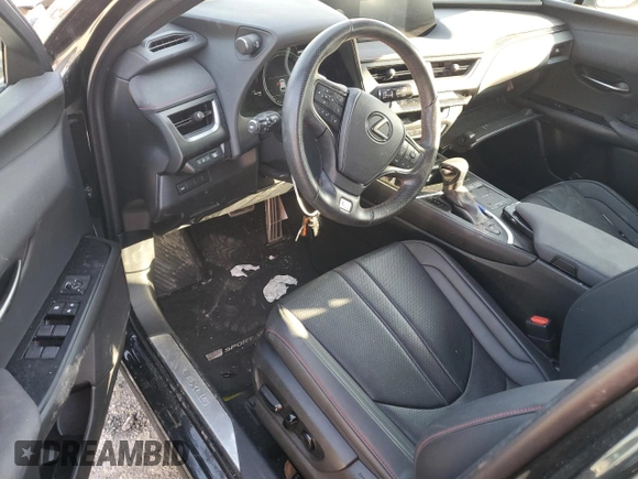 2021 Lexus UX with VIN JTHR9JBH4M2053802, listed as a Copart auction lot 48591765 with 46,150 mi miles and Salvage Title. Bid and sale history available at carsss.com. Image 8.