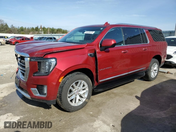 2023 GMC Yukon XL SLT with VIN 1GKS2GKD4PR184445, listed as a Copart auction lot 54438375 with 52,288 mi miles and Salvage Title. Bid and sale history available at carsss.com. Image 1.