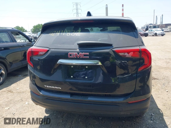 2019 GMC Terrain SLE with VIN 3GKALMEV9KL368629, listed as a IAAI auction lot 42411832 with 46,639 mi miles and . Bid and sale history available at DreamBid. Image 16.