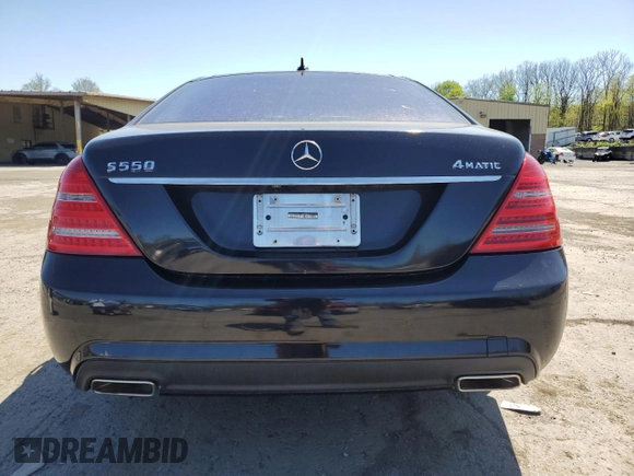 2012 Mercedes-Benz S 550 with VIN WDDNG9EB7CA468828, listed as a Copart auction lot 54895855 with 188,752 mi miles and Clean Title. Bid and sale history available at DreamBid. Image 6.