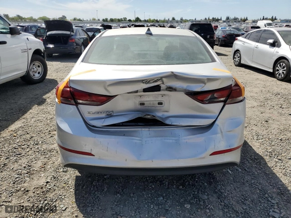 2017 Hyundai Elantra SE with VIN KMHD74LF9HU108458, listed as a Copart auction lot 52953525 with 111,985 mi miles and Salvage Title. Bid and sale history available at carsss.com. Image 6.
