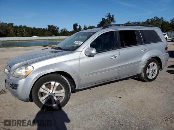 2009 Mercedes-Benz GL-Class 4.6L with VIN 4JGBF71E39A450223, listed as a Copart auction lot 76686084 with 189,999 mi miles and Salvage Title. Bid and sale history available at carsss.com. Image 1.