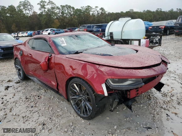 2022 Chevrolet Camaro ZL1 with VIN 1G1FK1R68N0107153, listed as a Copart auction lot 85480774 with 0 mi miles and Salvage Title. Bid and sale history available at carsss.com. Image 4.