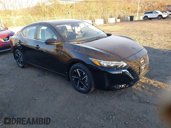 2024 Nissan Sentra SV with VIN 3N1AB8CVXRY367062, listed as a IAAI auction lot 40881630 with 39 mi miles and . Bid and sale history available at DreamBid. Image 1.