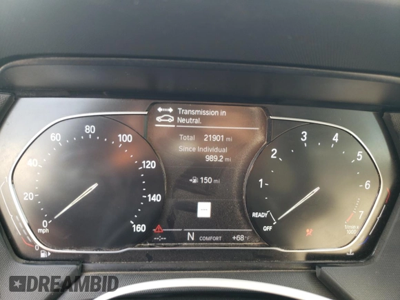 2021 BMW 2 Series 228i xDrive with VIN WBA73AK05M7H11134, listed as a Copart auction lot 61682735 with 21,901 mi miles and Salvage title. Bid and sale history available at DreamBid. Image 9.