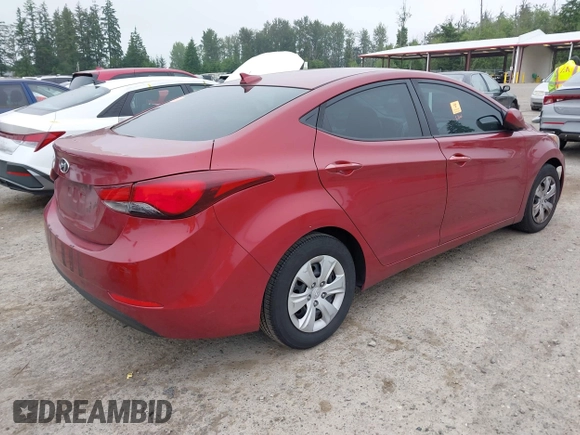 2016 Hyundai Elantra SE with VIN 5NPDH4AE3GH789527, listed as a IAAI auction lot 42441097 with 197,608 mi miles and . Bid and sale history available at DreamBid. Image 4.