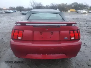 2004 Ford Mustang Deluxe with VIN 1FAFP44404F102515, listed as a Copart auction lot 82361014 with 65,383 mi miles and Salvage Title. Bid and sale history available at carsss.com. Image 6.