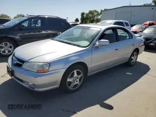 2002 Acura TL with VIN 19UUA56622A052123, listed as a Copart auction lot 51465725 with 66,587 mi miles and Salvage Title. Bid and sale history available at carsss.com. Image 1.