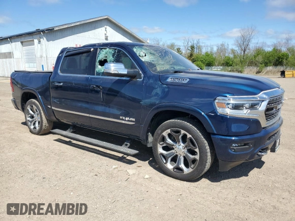 2021 Ram 1500 Limited with VIN 1C6SRFHTXMN830128, listed as a Copart auction lot 55798585 with 44,954 mi miles and Clean title. Bid and sale history available at DreamBid. Image 4.
