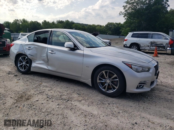 2017 Infiniti Q50 3.0t Sport with VIN JN1EV7AR9HM838872, listed as a Copart auction lot 62666234 with 87,657 mi miles and Non Repairable. Bid and sale history available at carsss.com. Image 4.
