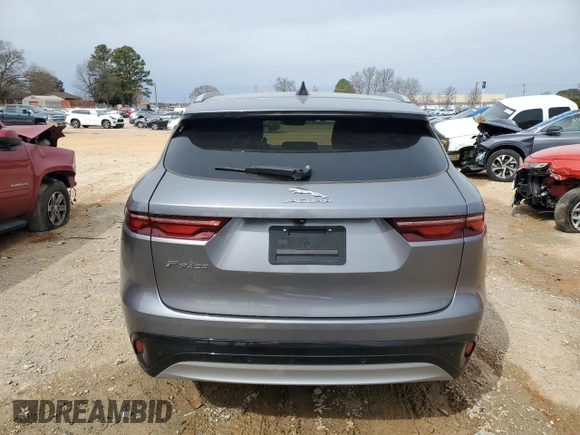 2021 Jaguar F-Pace S with VIN SADCJ2EX1MA675503, listed as a Copart auction lot 46350205 with 37,645 mi miles and Salvage title. Bid and sale history available at DreamBid. Image 6.
