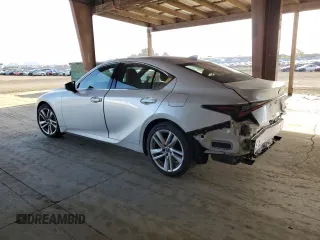 2021 Lexus IS 300 with VIN JTHCA1D25M5111064, listed as a Copart auction lot 57468785 with 18,281 mi miles and Salvage title. Bid and sale history available at DreamBid. Image 2.