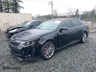 2018 Kia Optima SX with VIN 5XXGV4L26JG227603, listed as a IAAI auction lot 41648127 with 34,391 mi miles. Bid and sale history available at carsss.com. Image 17.
