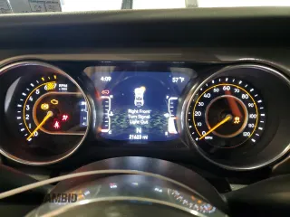 2023 Jeep Wrangler Sahara with VIN 1C4HJXEN1PW659600, listed as a Copart auction lot 85228074 with 21,623 mi miles and Salvage Title. Bid and sale history available at carsss.com. Image 9.