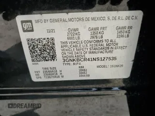2022 Chevrolet Blazer LT z VIN 3GNKBCR41NS127535, wystawiony jako Copart lot #52414755 z przebiegiem 16 771 mil mil oraz Nie do naprawy • Non repairable. Historia ofert i sprzedaży dostępna na DreamBid. Obrazek 13.
