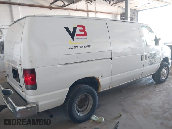 2011 Ford Econoline Cargo Commercial with VIN 1FTNE2EW6BDB06514, listed as a IAAI auction lot 42177011 with 336,946 mi miles. Bid and sale history available at carsss.com. Image 4.
