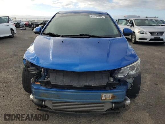 2017 Chevrolet Sonic LT with VIN 1G1JD6SB5H4129410, listed as a Copart auction lot 42488925 with 97,579 mi miles and Non Repairable. Bid and sale history available at carsss.com. Image 5.