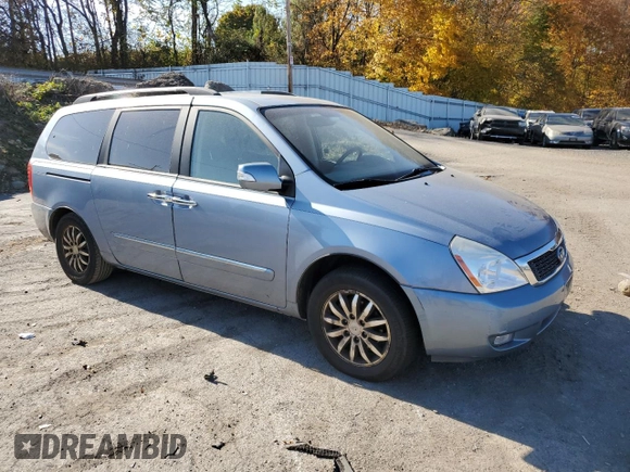 2011 Kia Sedona EX with VIN KNDMH4C77B6383638, listed as a Copart auction lot 78228534 with 176,993 mi miles and Salvage Title. Bid and sale history available at carsss.com. Image 4.