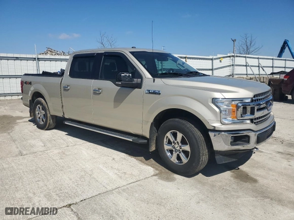 2018 Ford F-150 XL with VIN 1FTFW1E54JFE02945, listed as a Copart auction lot 49323435 with 0 mi miles and Salvage Title. Bid and sale history available at carsss.com. Image 4.
