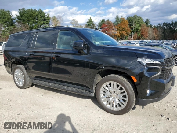 2023 Chevrolet Suburban RST with VIN 1GNSKEKDXPR293788, listed as a Copart auction lot 77902924 with 75,245 mi miles and Salvage title. Bid and sale history available at DreamBid. Image 4.