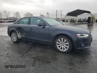 2013 Audi A4 Premium with VIN WAUAFAFL5DN017960, listed as a Copart auction lot 44428155 with 89,084 mi miles and Salvage Title. Bid and sale history available at carsss.com. Image 4.