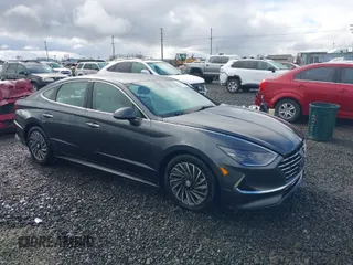 2021 Hyundai Sonata Hybrid Limited with VIN KMHL54JJ5MA032502, listed as a IAAI auction lot 41702896 with 99,659 mi miles. Bid and sale history available at carsss.com. Image 1.