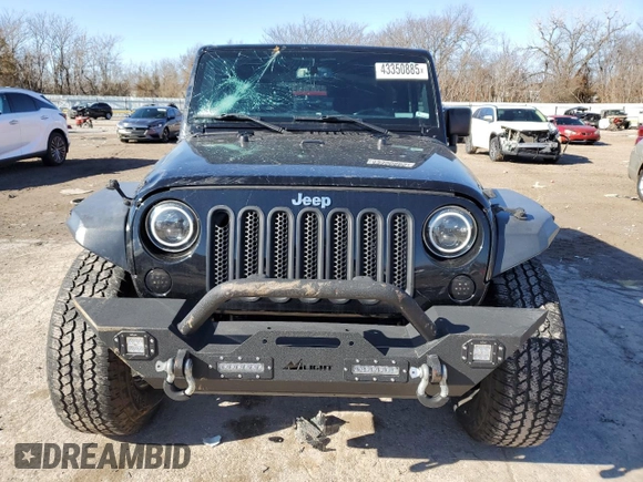 2016 Jeep Wrangler Black Bear with VIN 1C4AJWAG9GL230693, listed as a Copart auction lot 43350885 with 75,761 mi miles and Salvage title. Bid and sale history available at DreamBid. Image 5.
